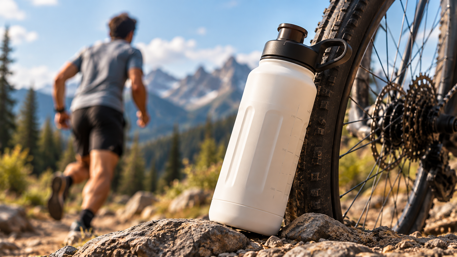 Sports drinkware for running and cycling