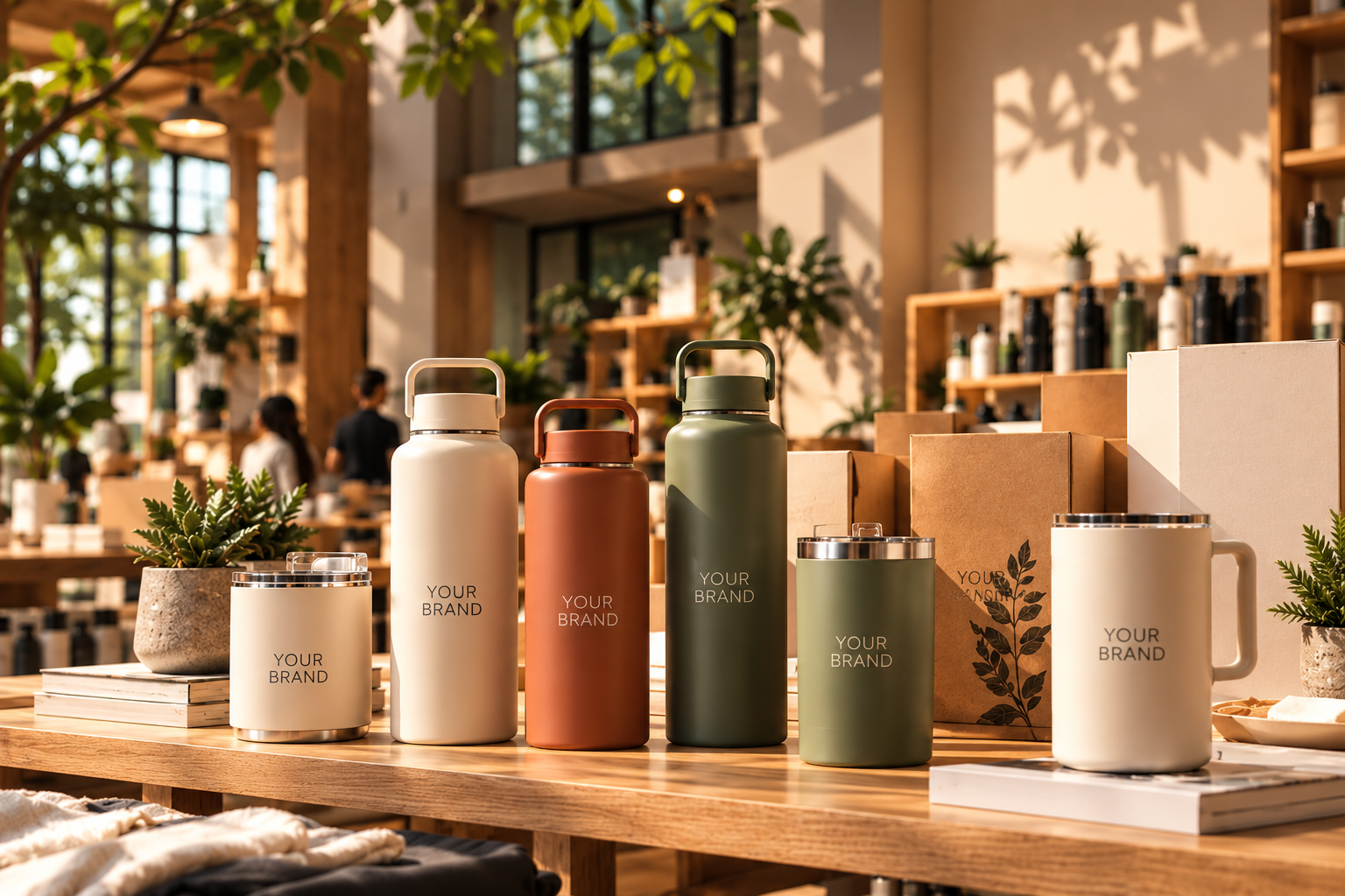 Custom drinkware for brands and retail