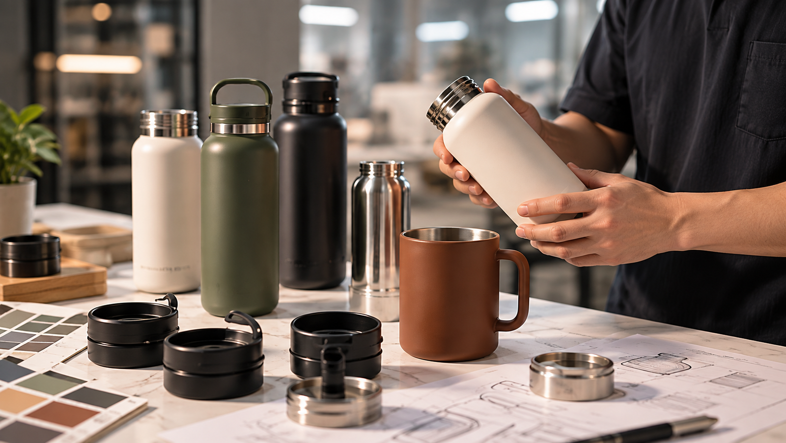 Drinkware prototyping and sampling process