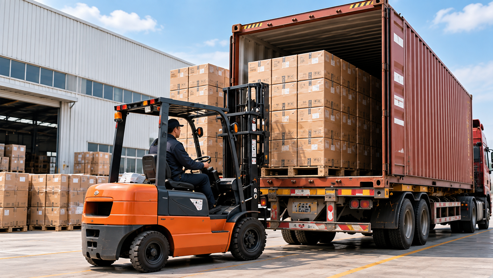 Drinkware shipping and loading process