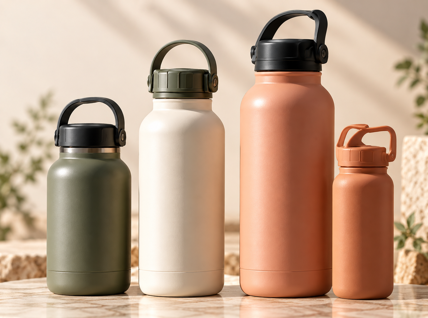 Custom drinkware shapes and capacities